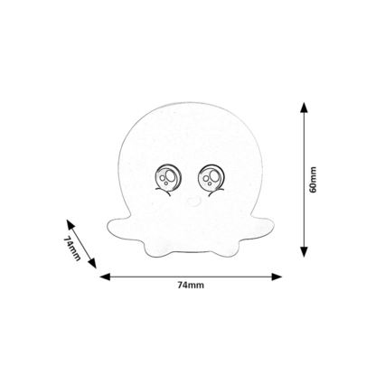 Rabalux - LED RGB puutetundlik öölamp LED/0,05W/1xCR2032 kaheksajalg
