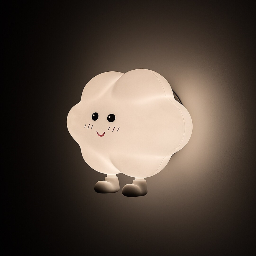 Rabalux - hämardatav, laetav ja puutetundlik laste LED-öölamp LED/2,7W/5V 200 mAh pilv