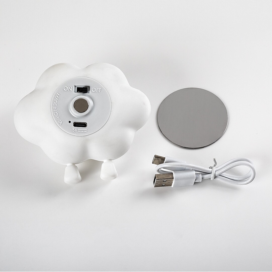 Rabalux - hämardatav, laetav ja puutetundlik laste LED-öölamp LED/2,7W/5V 200 mAh pilv