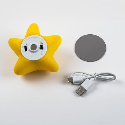 Rabalux - hämardatav laetav puutekontrolliga laste öölamp LED/2,7W/5V 200 mAh täht