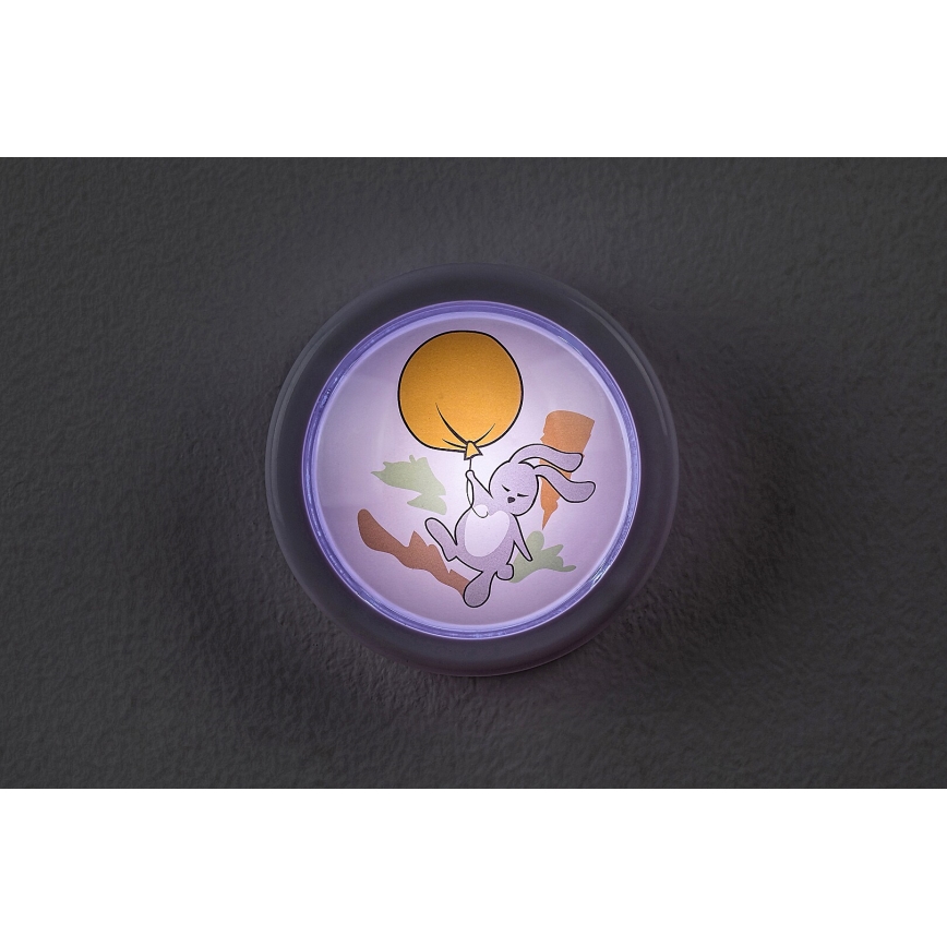 Rabalux - LED Öölamp lastele LED/0,3W/2xAA 6000K