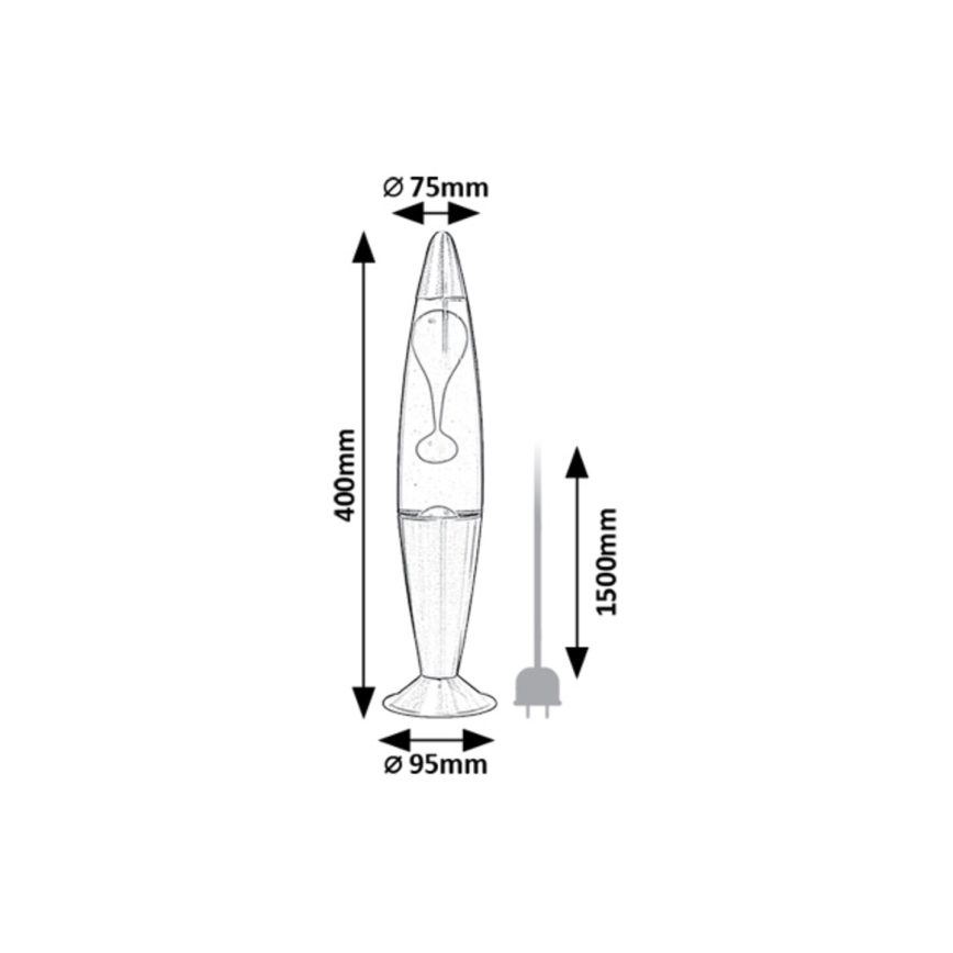 Rabalux - LED Laavalamp LED/25W/230V