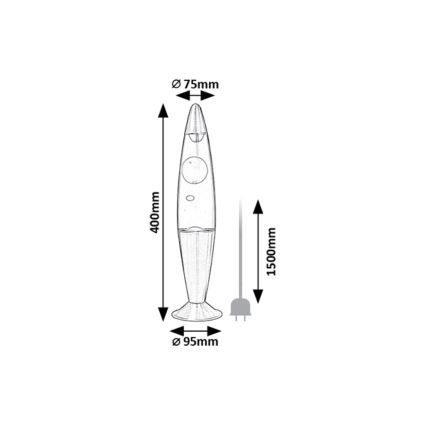 Rabalux - LED Laavalamp LED/25W/230V