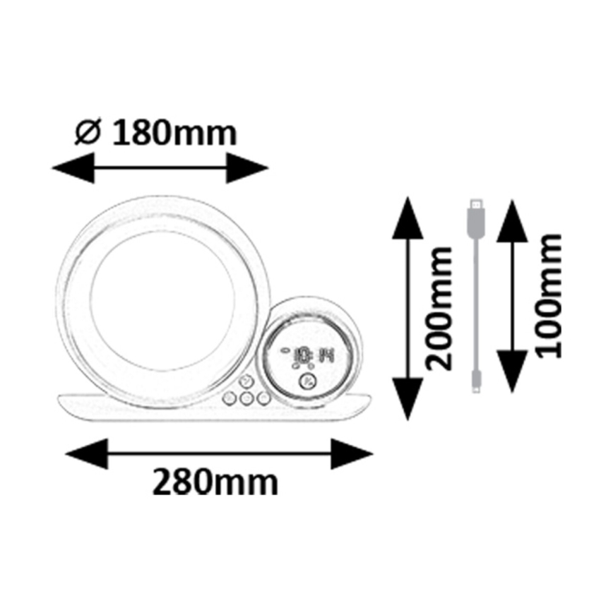 Rabalux - LED RGB Laualamp kõlariga LED/5W/230V