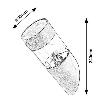 Rabalux - LED Päikesepaneeliga valgusti anduriga LED/1,5W/3,7V IP44