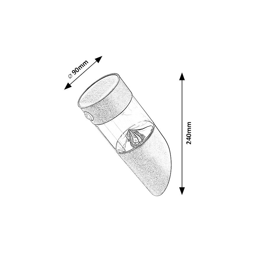 Rabalux - LED Päikesepaneeliga valgusti anduriga LED/1,5W/3,7V IP44
