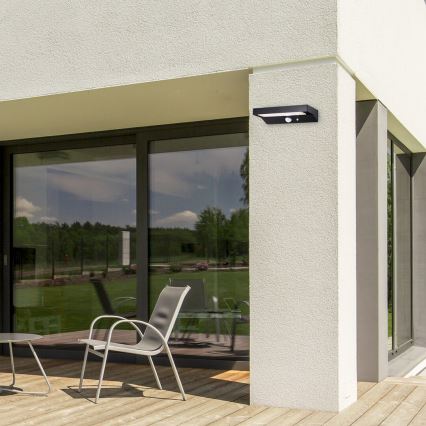 Rabalux - LED Päikesepaneeliga valgusti anduriga LED/6W/3,7V IP44 2200 mAh