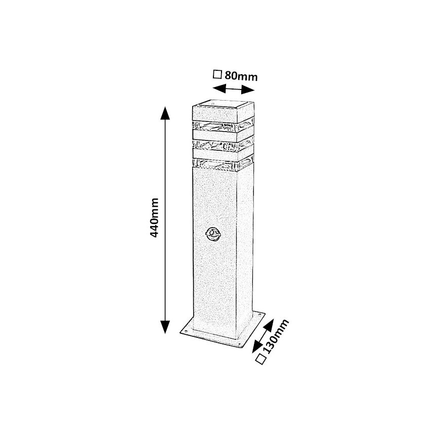 Rabalux - Välislamp koos anduriga 1xE27/12W/230V IP44