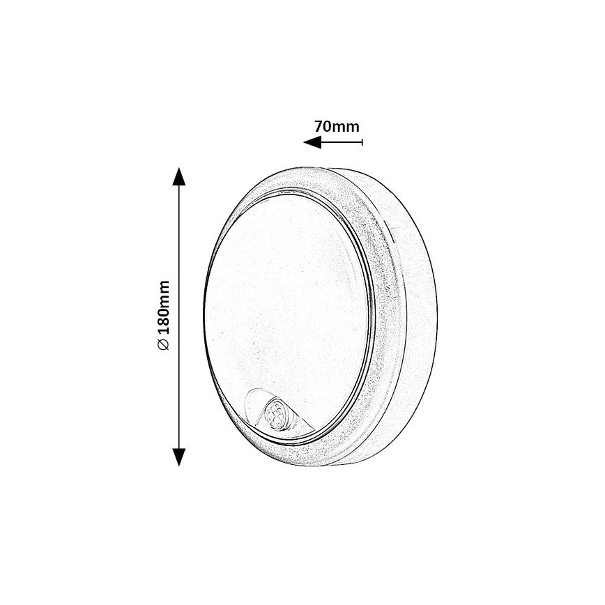 Rabalux - LED Väli seinavalgusti koos anduriga LED/15W/230V IP54