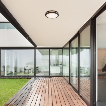 Rabalux - LED-vannitoa laelamp LED/28W/230V 3000/4000/6500K IP54 must, läbimõõt 30 cm