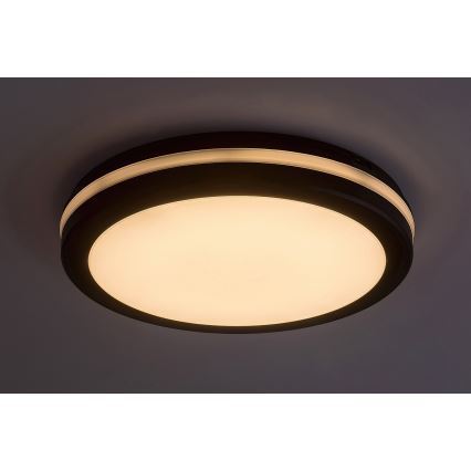 Rabalux - LED-vannitoa laelamp LED/28W/230V 3000/4000/6500K IP54 must, läbimõõt 30 cm