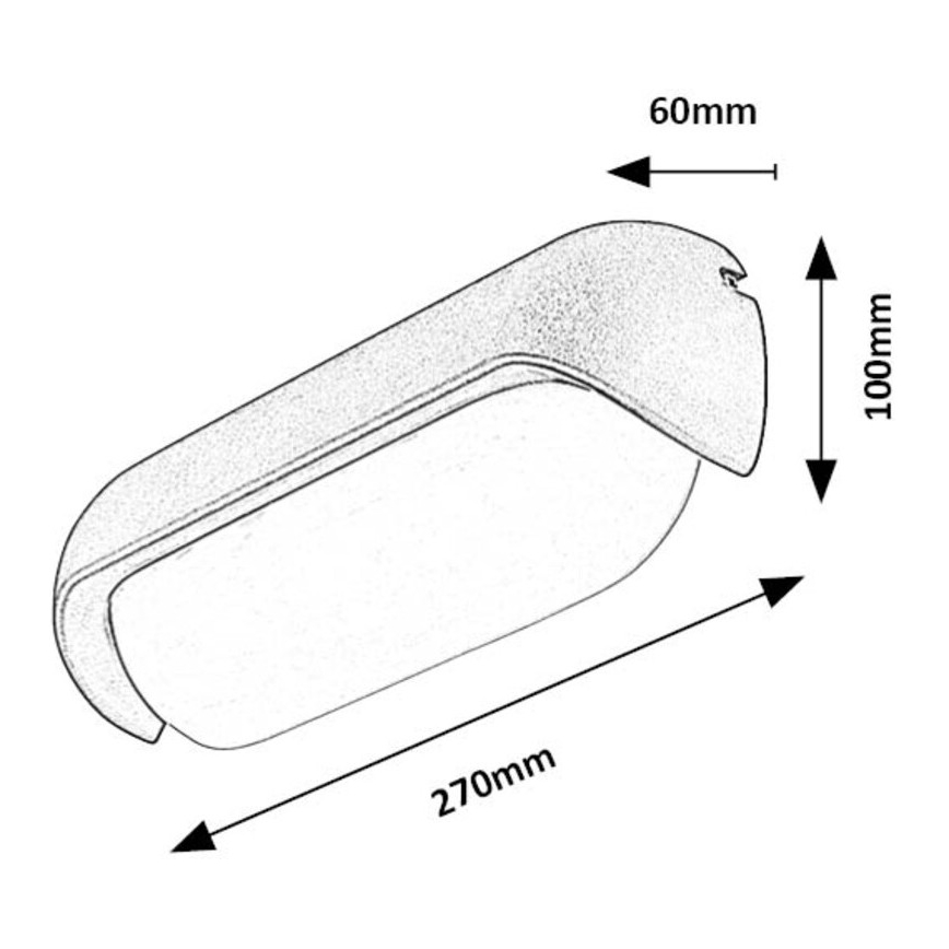 Rabalux - LED Väli seinavalgusti LED/13W/230V IP54 antratsiit