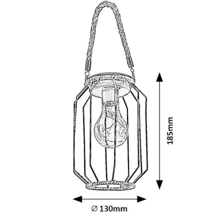 Rabalux - LED Päikesepaneeliga valgusti SLUIS LED/0,2W/1,2V IP44