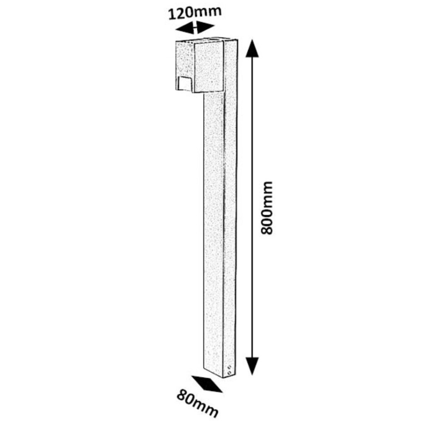 Rabalux - Välivalgusti 1xGU10/7W/230V IP44 must