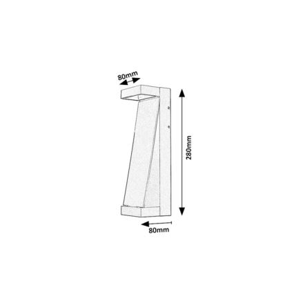 Rabalux - LED välisseinavalgusti LED/13W/230V IP65 pruun