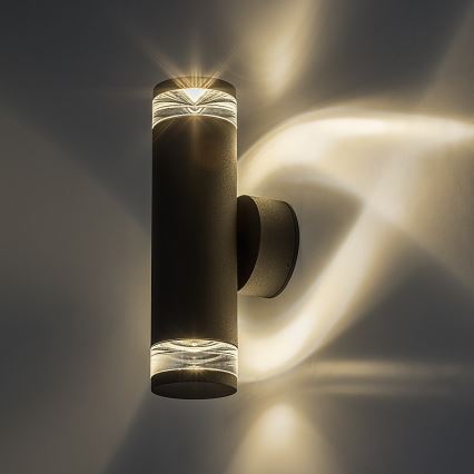 Rabalux - Välisseinavalgusti 2xGU10/10W/230V IP54 antratsiit