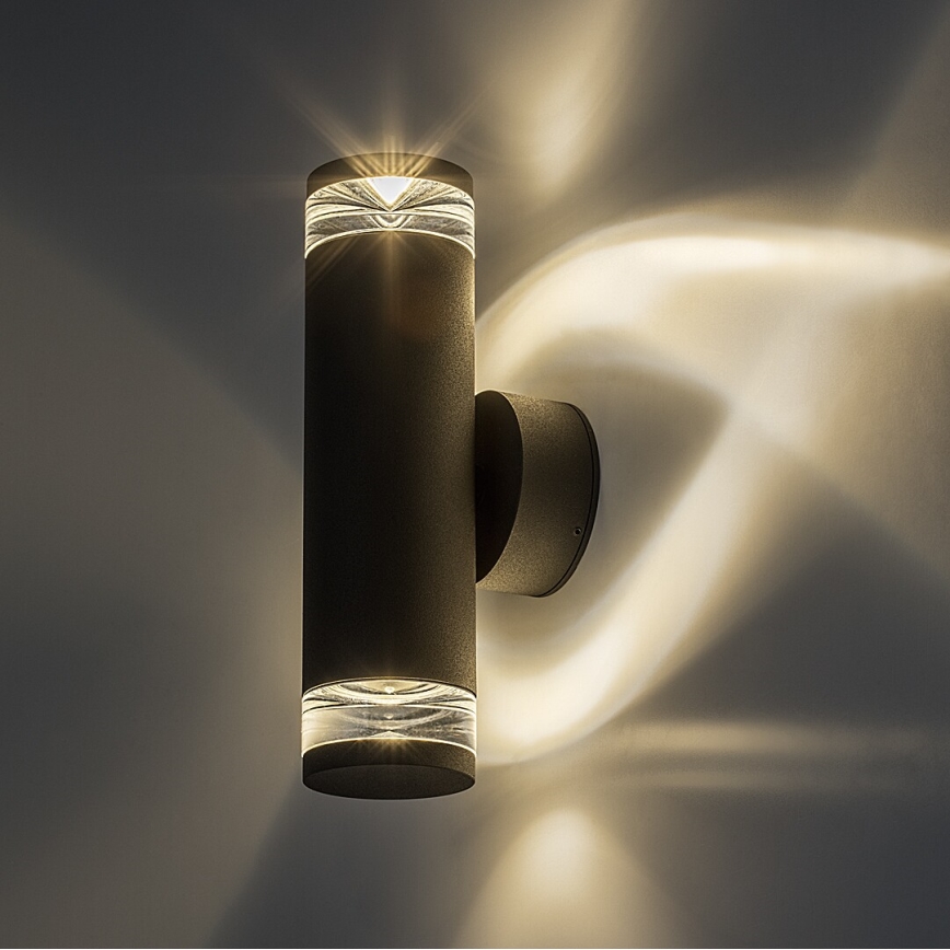 Rabalux - Välisseinavalgusti 2xGU10/10W/230V IP54 antratsiit