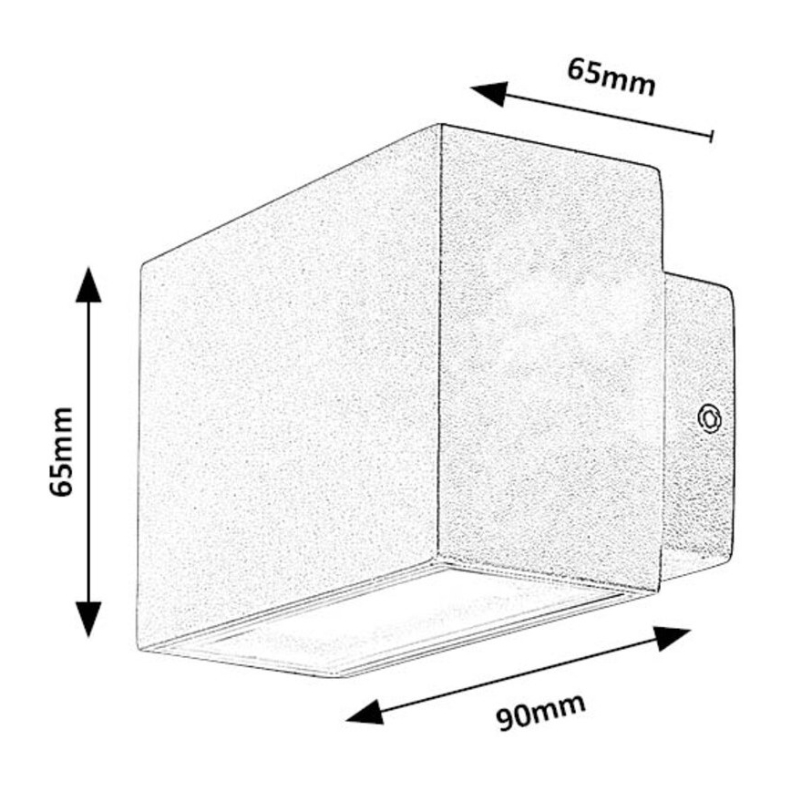 Rabalux - LED Väli seinavalgusti LED/7W/230V IP54 valge