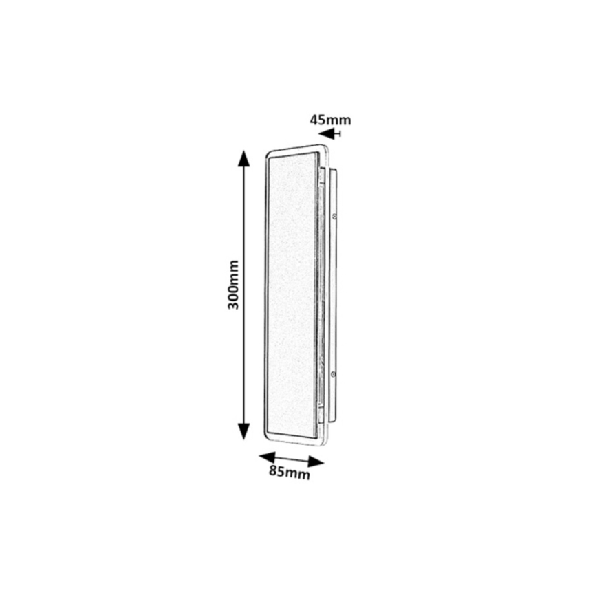 Rabalux - LED välisseinavalgusti LED/18W/230V IP54 must