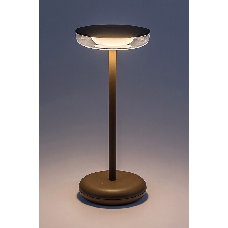 Rabalux - LED Hämardatav laetav välilamp LED/6W/5V IP44 1800 mAh pruun