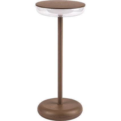 Rabalux - LED Hämardatav laetav välilamp LED/6W/5V IP44 1800 mAh pruun