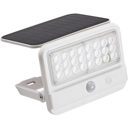 Rabalux - LED Päikesepaneeliga seinavalgusti koos anduriga LED/7W/3,7V IP54 valge