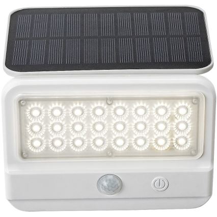 Rabalux - LED Päikesepaneeliga seinavalgusti koos anduriga LED/7W/3,7V IP54 valge