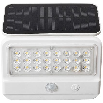 Rabalux - LED Päikesepaneeliga seinavalgusti koos anduriga LED/7W/3,7V IP54 valge