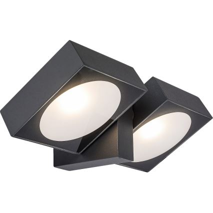 Rabalux - LED Paindlik välivalgusti seinale 2xLED/7W/230V IP54 antratsiit