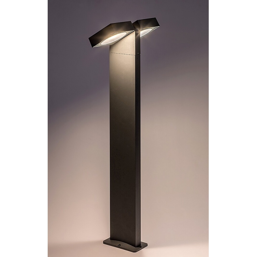 Rabalux - LED Paindlik välivalgusti 2xLED/7W/230V IP54 antratsiit