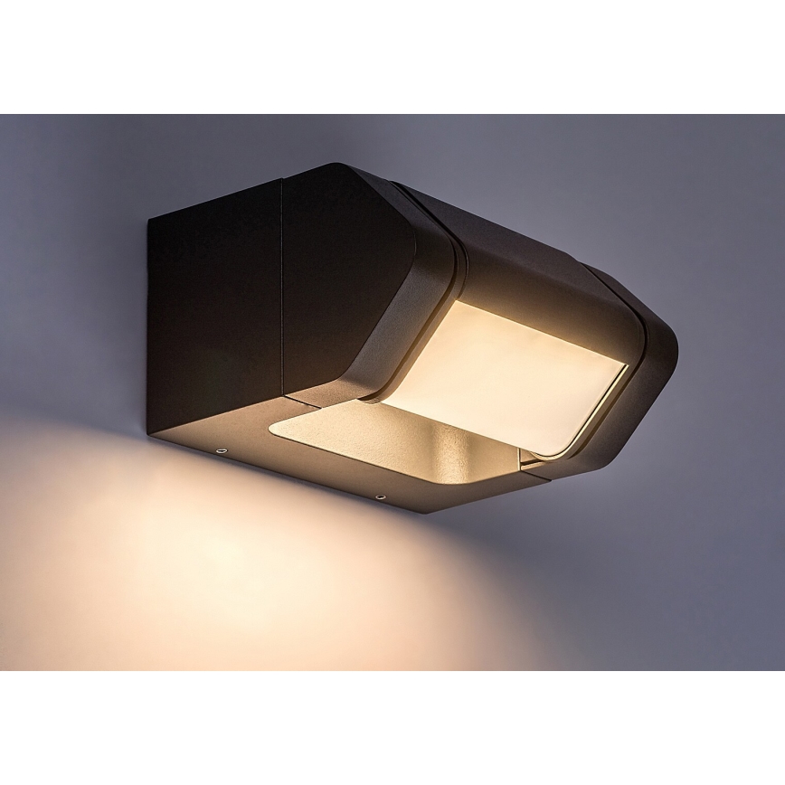 Rabalux - LED Paindlik väli seinavalgusti LED/8W/230V IP54 antratsiit