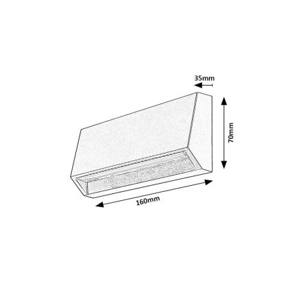Rabalux - LED Väli seinavalgusti LED/3W/230V IP54
