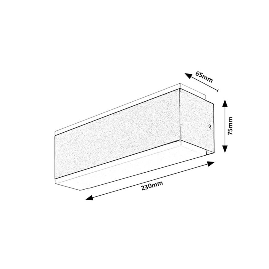 Rabalux - LED Väli seinavalgusti LED/12W/230V IP54