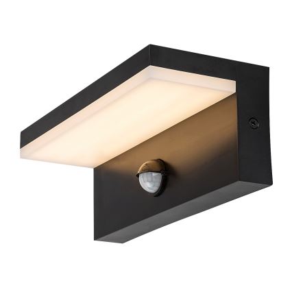 Rabalux - LED Väli seinavalgusti koos anduriga LED/9W/230V 2700/4000/6500K IP54 must