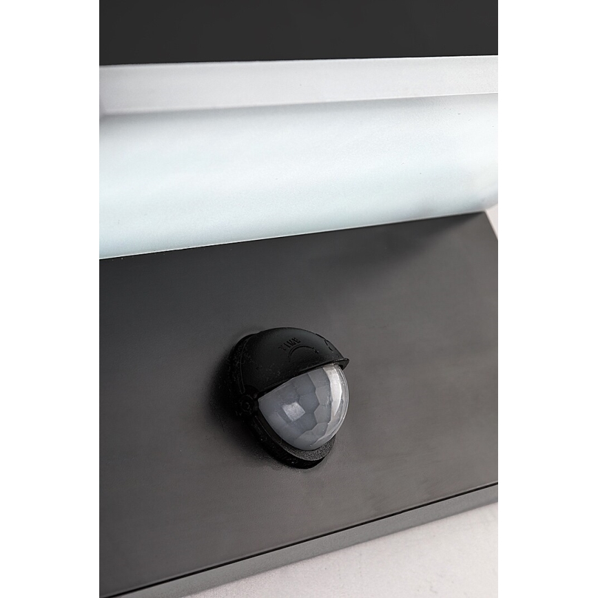 Rabalux - LED Väli seinavalgusti koos anduriga LED/9W/230V 2700/4000/6500K IP54 must