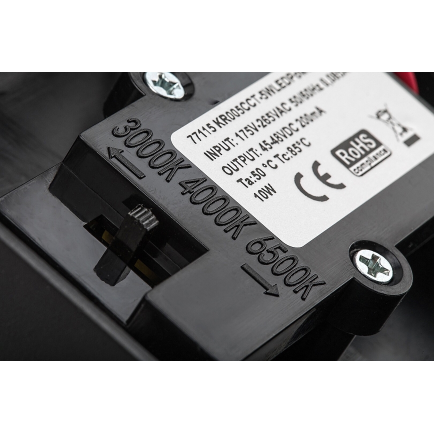Rabalux - LED Väli seinavalgusti koos anduriga LED/9W/230V 2700/4000/6500K IP54 must