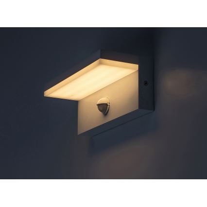 Rabalux - LED Väli seinavalgusti koos anduriga LED/9W/230V 2700/4000/6500K IP54 valge