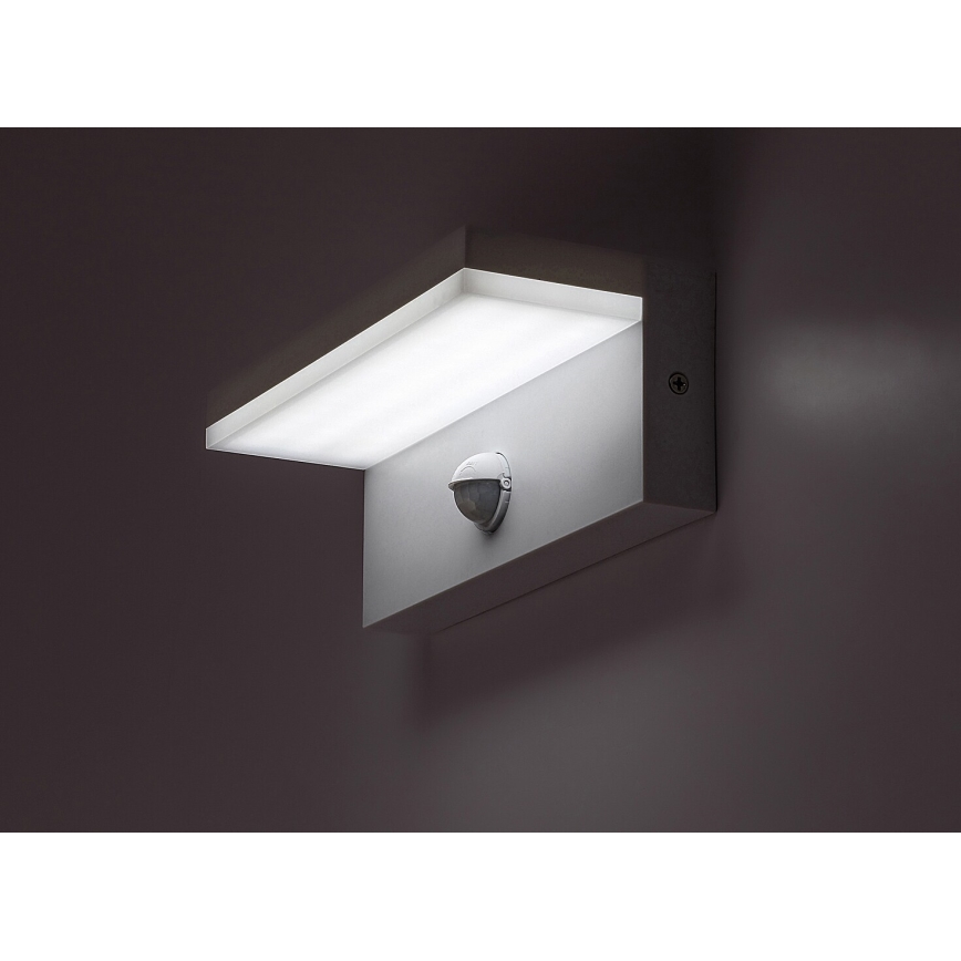 Rabalux - LED Väli seinavalgusti koos anduriga LED/9W/230V 2700/4000/6500K IP54 valge