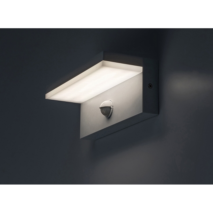 Rabalux - LED Väli seinavalgusti koos anduriga LED/9W/230V 2700/4000/6500K IP54 valge