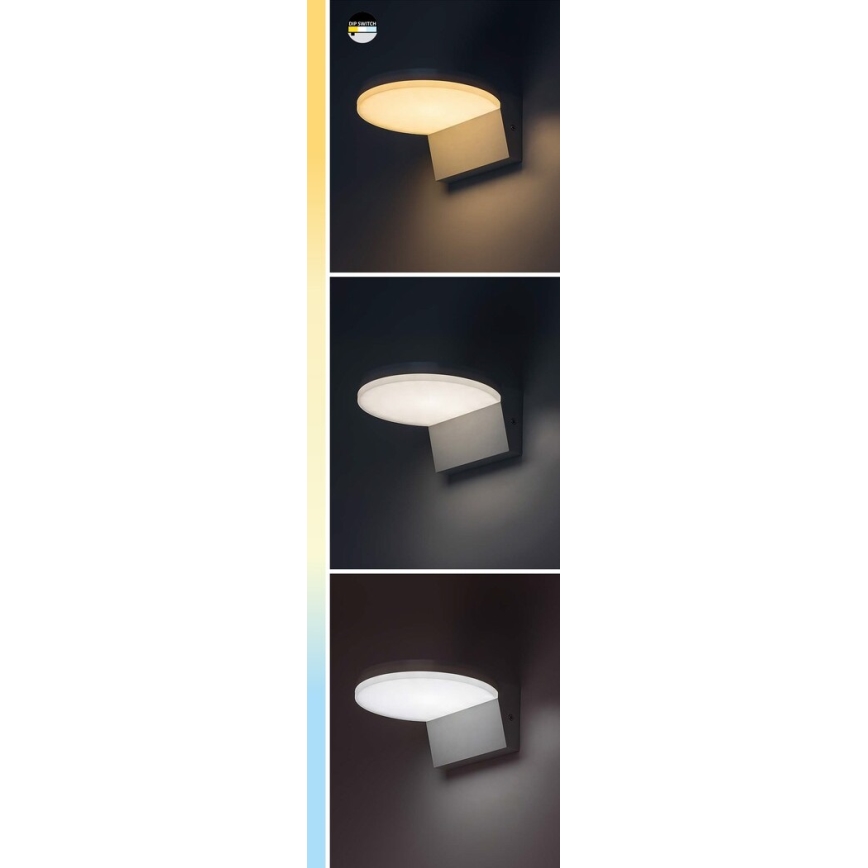 Rabalux - LED Väli seinavalgusti LED/9W/230V 2700/4000/6500K IP54 must