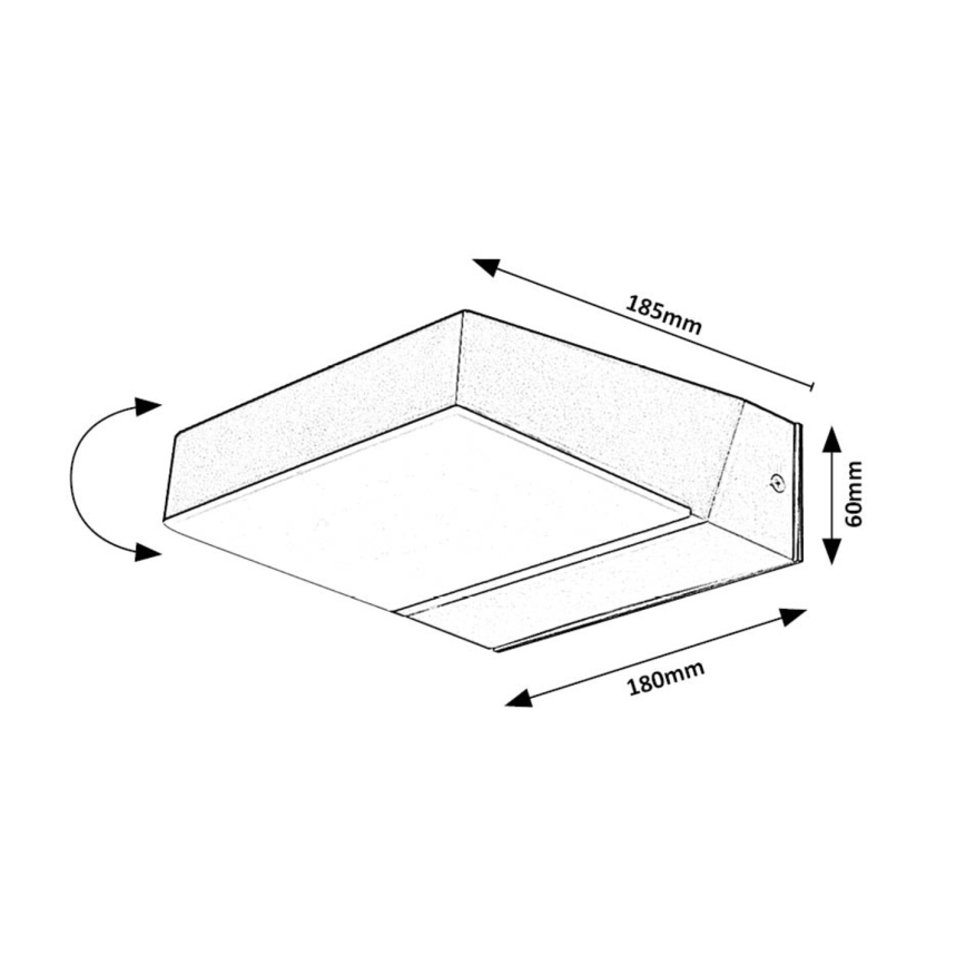 Rabalux - LED Väli seinavalgusti LED/14W/230V 2700/4000/6500K IP54