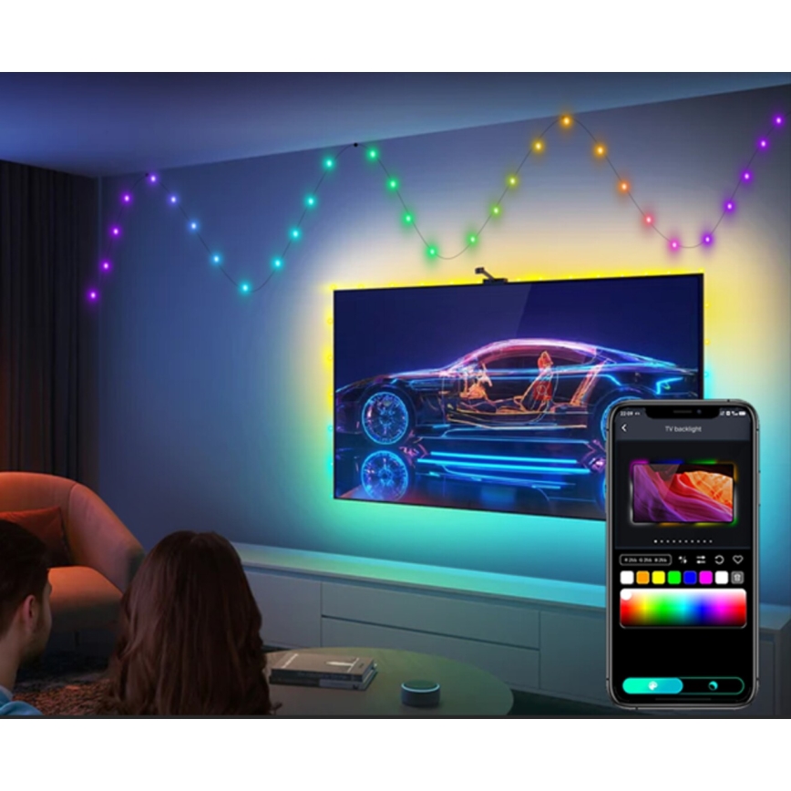 Rabalux - RGB LED Riba LED/3,2W/5V 10m IP44 Wi-Fi + kaugjuhtimispult