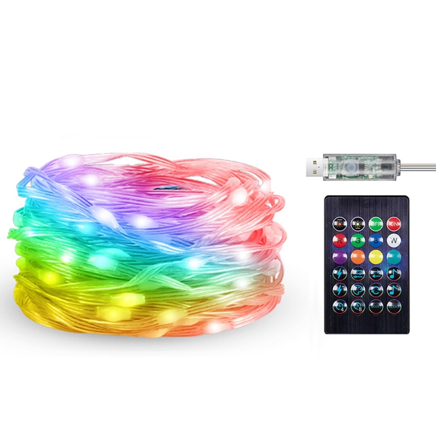 Rabalux - RGB LED Riba LED/3,2W/5V 10m IP44 Wi-Fi + kaugjuhtimispult