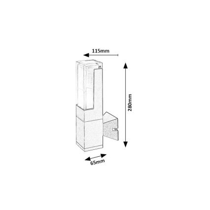 Rabalux - LED Väli seinavalgusti LED/7W/230V 2700/4000/6000K IP54