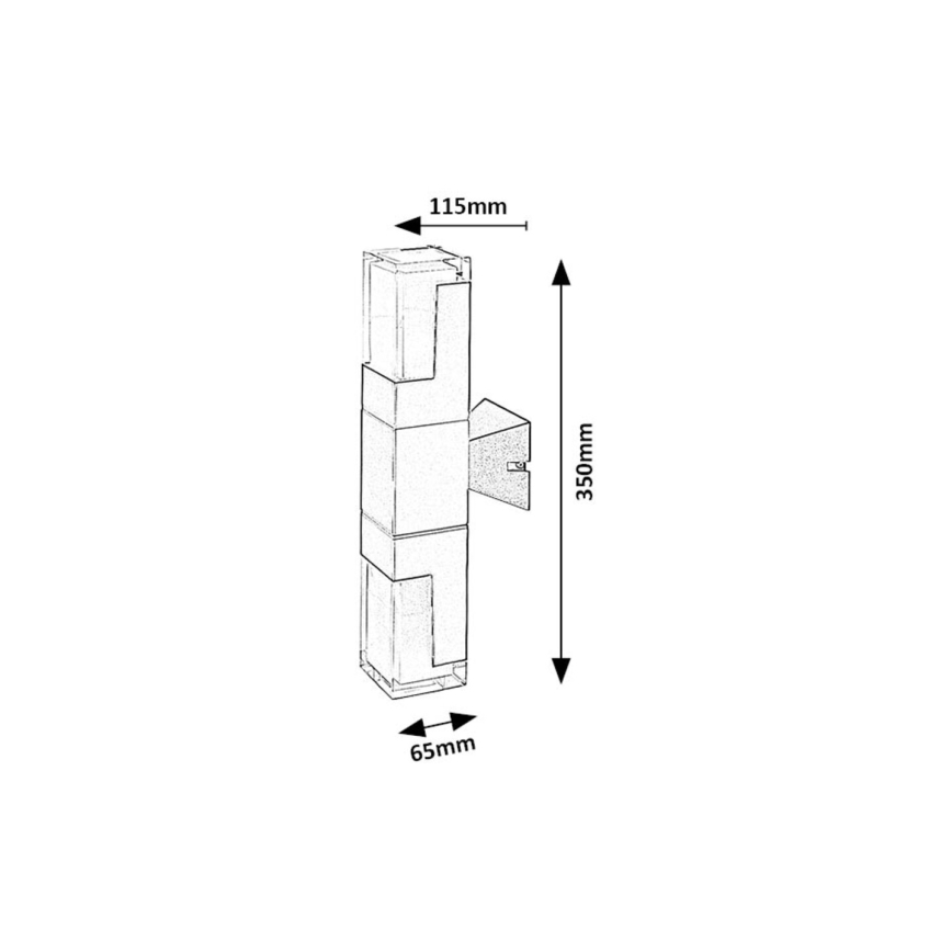 Rabalux - LED Väli seinavalgusti LED/12W/230V 2700/4000/6000K IP54