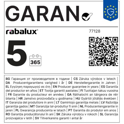 Rabalux - LED Välivalgusti LED/7W/230V IP54