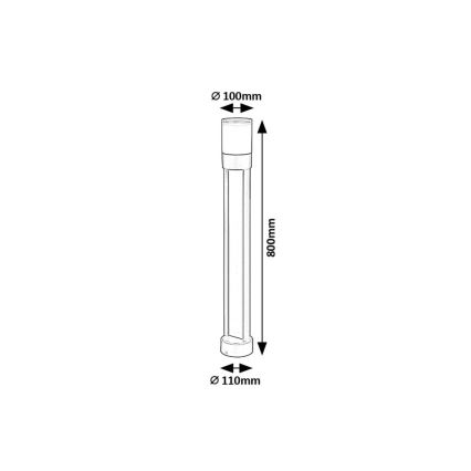 Rabalux - LED Välivalgusti LED/12W/230V IP44 80 cm