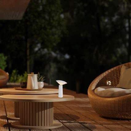 Rabalux - LED Hämardatav laetav puutetundlik laualamp POLPERRO LED/3W/3,7V 1200mAh valge