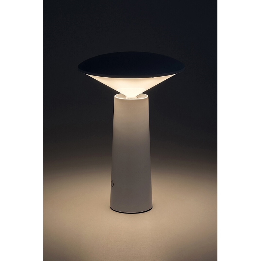 Rabalux - LED Hämardatav laetav puutetundlik laualamp POLPERRO LED/3W/3,7V 1200mAh valge