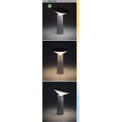 Rabalux - LED Hämardatav laetav puutetundlik laualamp POLPERRO LED/3W/3,7V 1200mAh valge
